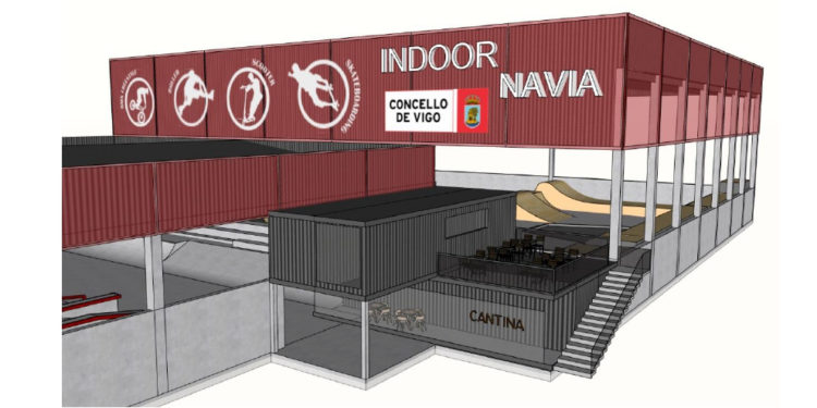 Navia acogerá una pista cubierta gratuita de skate y BMX de 12.000 metros cuadrados