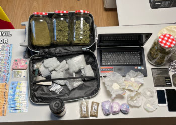 La Guardia Civil desarticula un “importante” punto de venta de drogas en una vivienda de O Porriño