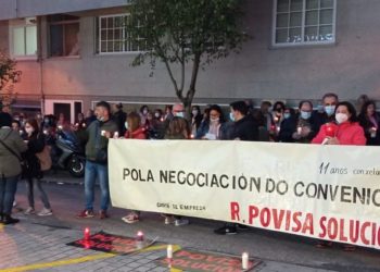 La protesta sindical en Povisa fructifica con un “acuerdo puente” del convenio colectivo