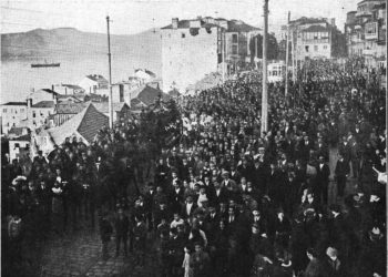 Un siglo del multitudinario entierro en Vigo de Sanjurjo Badía