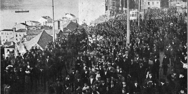 Un siglo del multitudinario entierro en Vigo de Sanjurjo Badía