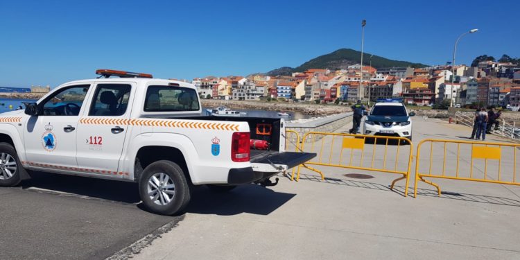 Rescatan a un menor atrapado en una zona rocosa en A Guarda