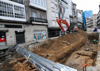 Los restos siguen aflorando en la calle Elduayen