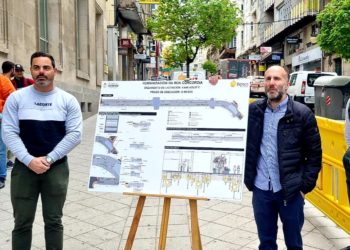 Ourense imita a Vigo; Jácome emula a Caballero: “El futuro empezó hoy” con siete rampas en el centro