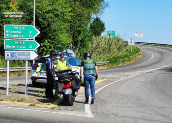 Motos camufladas para controlar el tráfico en las carreteras de la provincia de Pontevedra