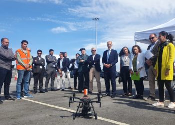 El puerto de Vigo, más seguro gracias a drones conectados por 5G