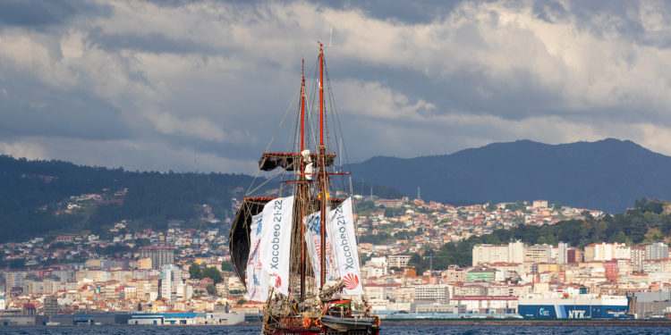 Así es ‘Atyla’, la goleta que acaba de llegar a Vigo y que completará la travesía xacobea más larga de la historia