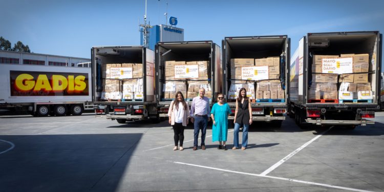 Gadis entrega 109.808 kilos de productos a once bancos de alimentos