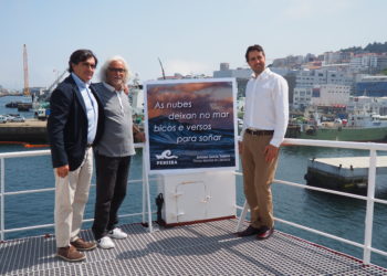 “As nubes deixan no mar bicos e versos para soñar”: os versos de García Teijeiro inspiran en Beiramar