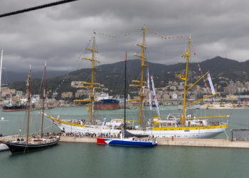 La Iacobus Maris, lista para partir hacia Vigo en la ruta marítima xacobea más larga