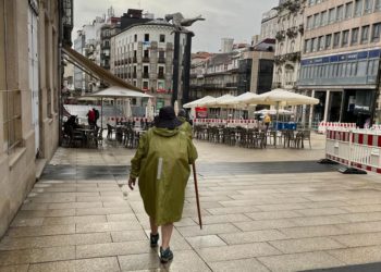 Vigo empieza la semana con lluvia pero el calor volverá en unos días