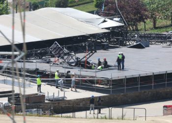 Emergencias confirma cuatro heridos, uno de ellos grave, en el accidente del Monte do Gozo