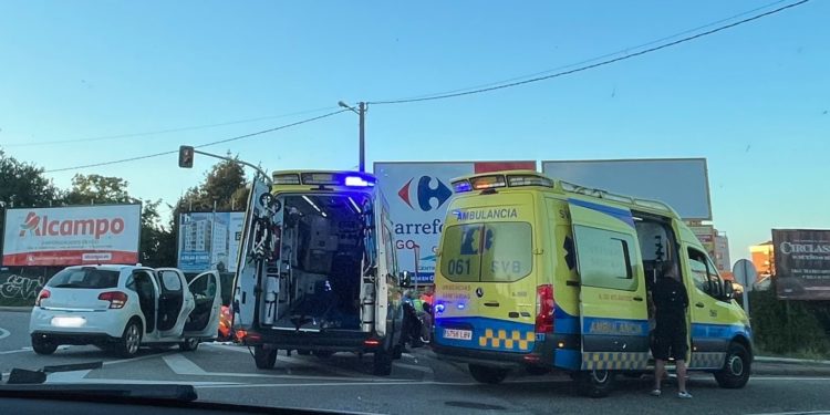 Herido un motorista en un accidente en Vigo