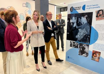 Vialia Vigo inaugura la exposición de calle que celebra el centenario de María Casares