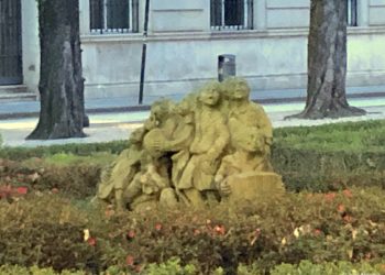 El misterioso paradero de la fuente de los niños con paraguas