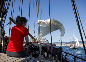 La ruta Iacobus Maris convierte la ría de Vigo en un espectáculo de velas