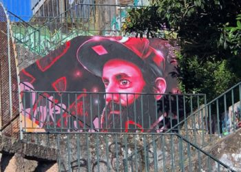 Sly inmortalizado en un grafiti