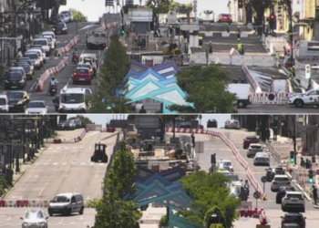 Cambio de tráfico en la Gran Vía: el bypass pasa al sentido ascendente