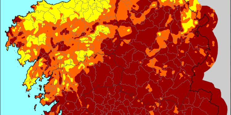 La ola de calor sitúa a Vigo en riesgo extremo de incendio forestal