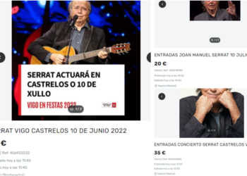 La reventa ya mueve las entradas del concierto de Serrat en Castrelos