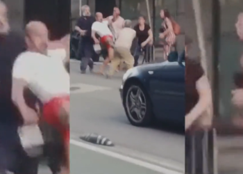 Así fue la paliza que dos hombres dieron a los clientes de un bar en Vigo