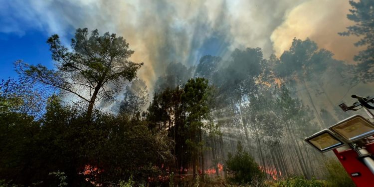 Portugal combate varios incendios en el Minho en el primer día de alerta por la ola de calor