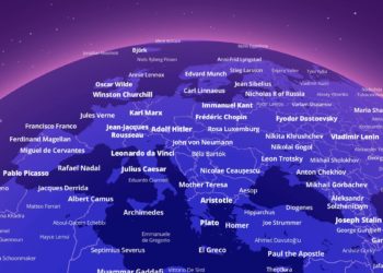 ¿Quién es el vigués más famoso en el mundo? Un mapa revela la persona más conocida de cada ciudad