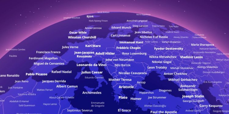 ¿Quién es el vigués más famoso en el mundo? Un mapa revela la persona más conocida de cada ciudad