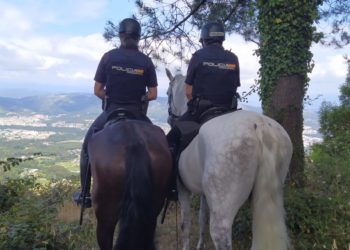 Vigilancia a caballo contra los incendios en cinco áreas de Vigo y Redondela