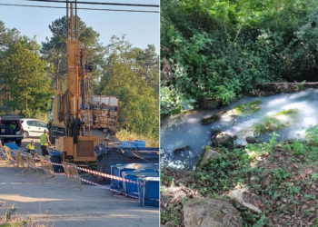Denuncian vertidos al río en Vigo y señalan a los sondeos para el nuevo túnel a O Porriño