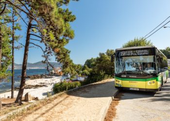 El servicio especial de autobús a las playas de Vigo se despide hasta el próximo año