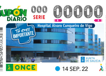 La ONCE dedica un cupón al Hospital Álvaro Cunqueiro para homenajear a su personal