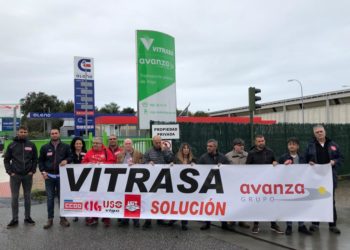 La plantilla de Vitrasa retoma las protestas por la negativa de la empresa a aceptar el laudo