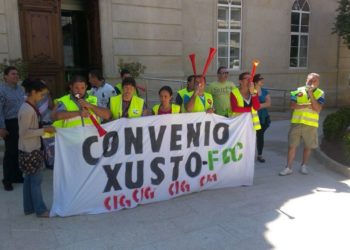 Huelga indefinida en el servicio de recogida de basura de Ponteareas