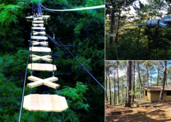 El gran ecoparque de aventuras de Vigo abrirá estas Navidades con tirolinas y puentes colgantes