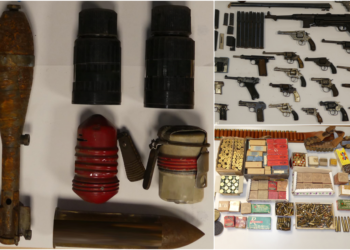 Descubren un arsenal en un trastero del centro de Vigo: los Tedax retiraron más de 30 armas