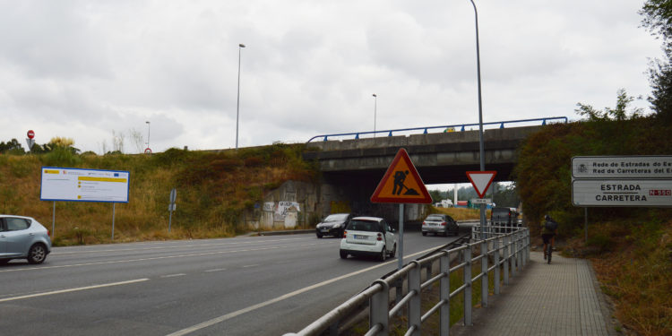 Iniciadas as obras da pasarela peonil de Amieirolongo, en Mos
