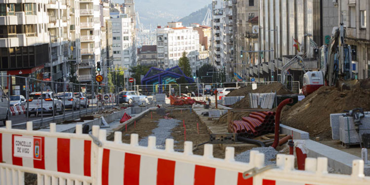 GALERÍA | Así están las obras en la Gran Vía de Vigo