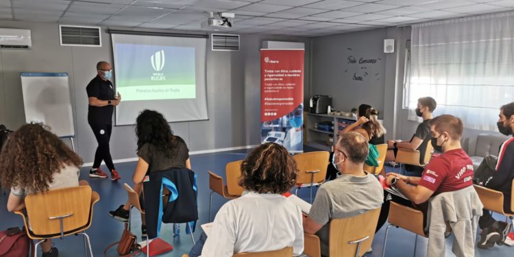 Curso de primeros auxilios en Rivera Povisa a cargo de la Federación Gallega de Rugby
