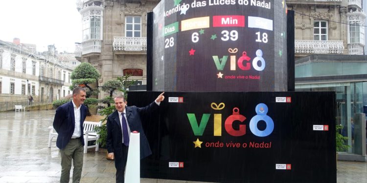 El cronómetro navideño ya está activado junto a la farola de Urzaiz