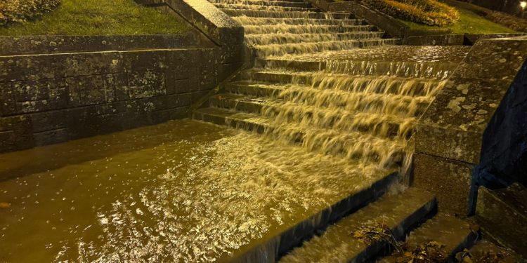 La borrasca ‘Beatrice’ golpea con fuerza Vigo: rachas de 90 km/h, riadas y un gran árbol derribado