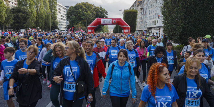 Vigo sale a la calle contra el cáncer: más de 4.000 participantes y triunfos de Tizón y Valiño
