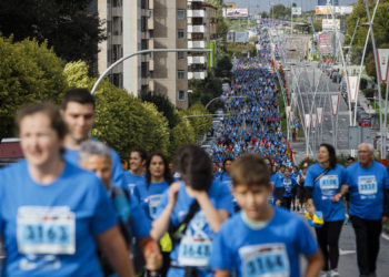 Vigo sale a la calle contra el cáncer: más de 4.000 participantes y triunfos de Tizón y Valiño