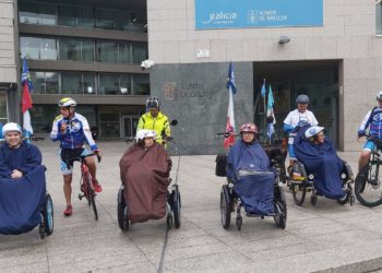 La nueva «peregrinación» de Discamino: desde Vigo en bicicleta con cuatro jóvenes