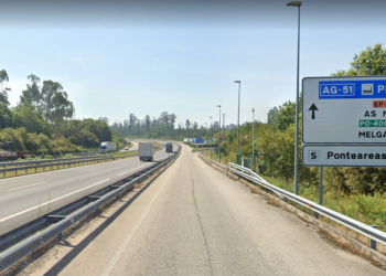 Fallece un hombre atropellado en la A-52 a su paso por Ponteareas