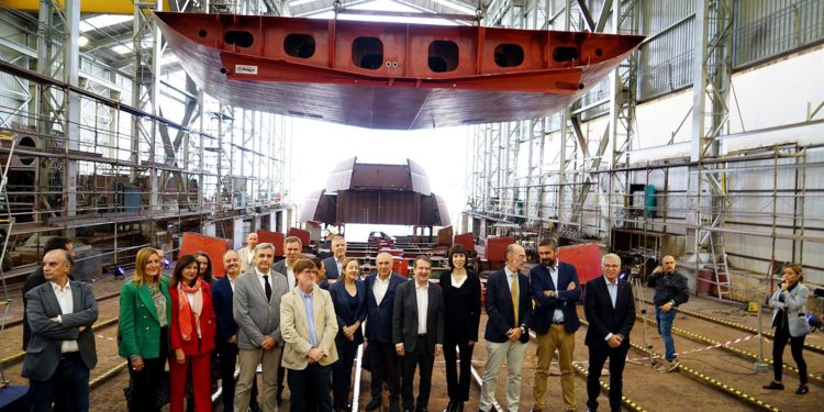 Armón Vigo pone la quilla al ‘Odón de Buen’: «El mejor y más avanzado buque de investigación»