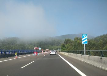 Corte total de tráfico en el Corredor do Morrazo en Cangas por trabajos en un viaducto
