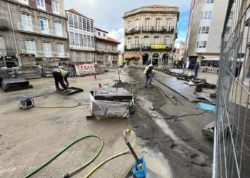 Las prospecciones hallan un tramo de muralla de Vigo “bien conservado” cerca del Olivo