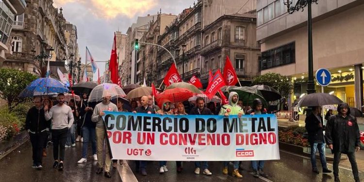 Personal del comercio del metal se movilizará este sábado en Vigo antes de la huelga del martes