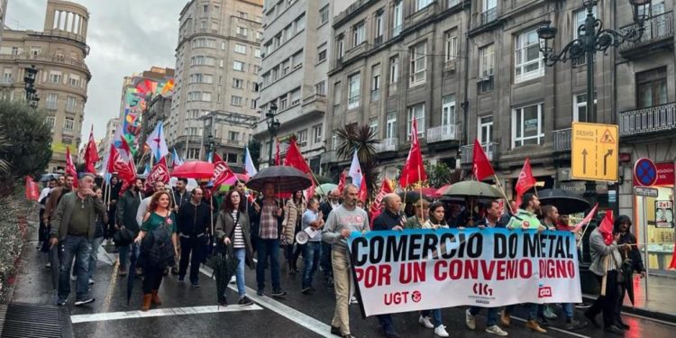 Convocada una huelga en el comercio del metal para el 22 de noviembre en la provincia de Pontevedra